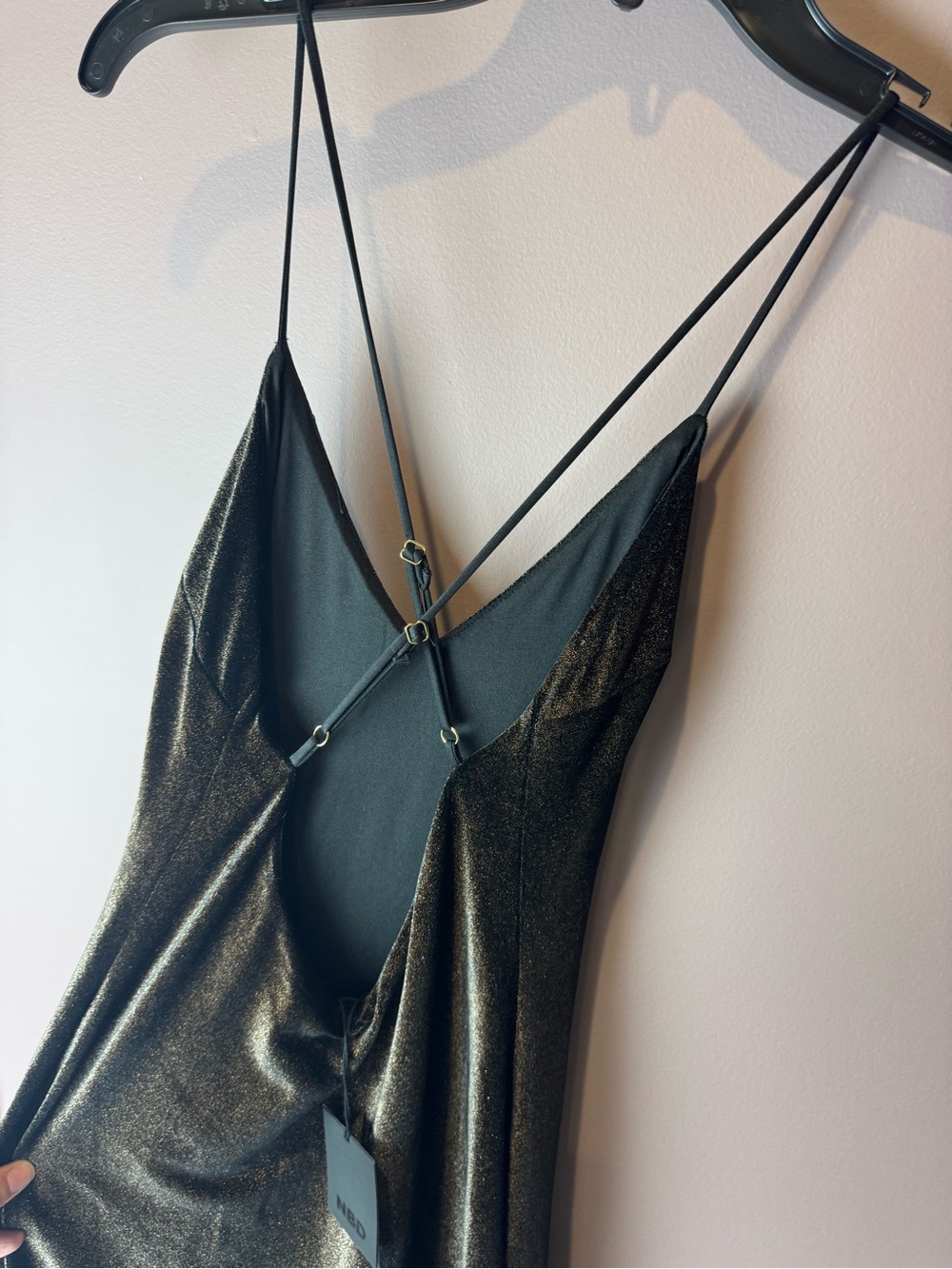 NBD Velvet Maxi Slit Dress XS - Picture 6 of 10